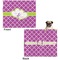 Clover Microfleece Dog Blanket - Large- Front & Back