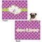 Clover Microfleece Dog Blanket - Regular - Front & Back