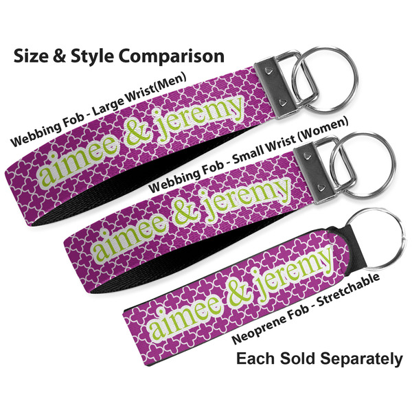 Clover Multiple Key Ring comparison sizes