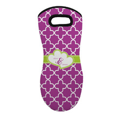 Clover Neoprene Oven Mitt w/ Couple's Names