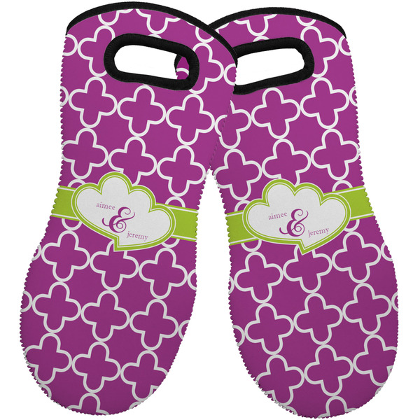 Clover Neoprene Oven Mitt -Set of 2 - Front