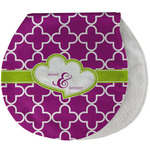 Clover Burp Pad - Velour w/ Couple's Names