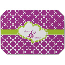 Clover Dining Table Mat - Octagon (Single-Sided) w/ Couple's Names