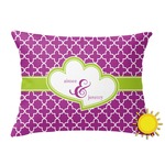 Clover Outdoor Throw Pillow (Rectangular) (Personalized)