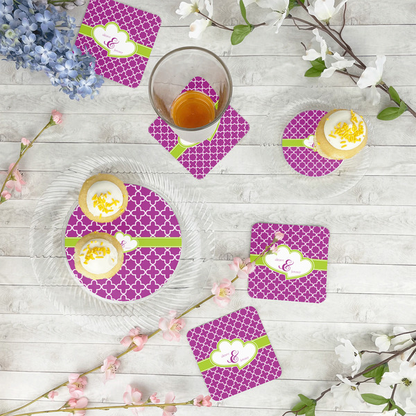 Clover Paper Coasters - In Context