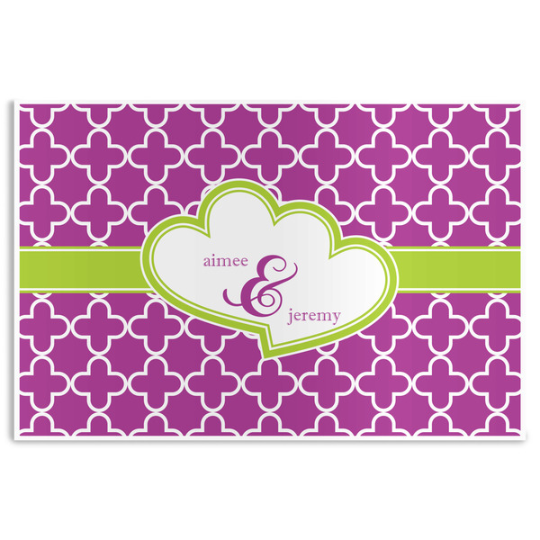 Custom Clover Disposable Paper Placemats (Personalized)