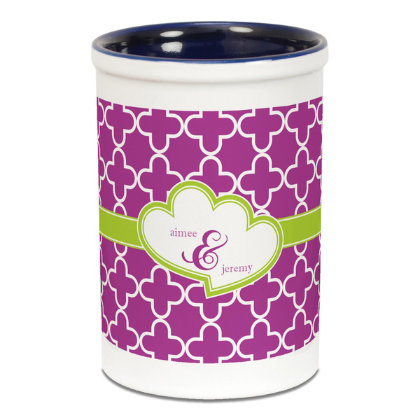 Clover Pencil Holder - Blue