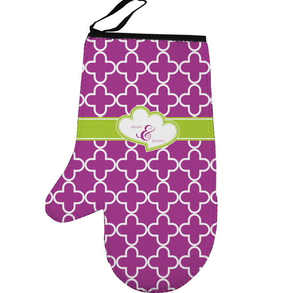 Clover Personalized Oven Mitt - Left