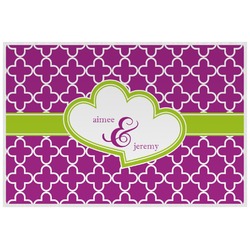 Clover Laminated Placemat w/ Couple's Names