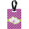 Clover Plastic Luggage Tag - Rectangular w/ Couple's Names