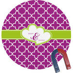 Clover Round Fridge Magnet (Personalized)