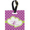 Clover Plastic Luggage Tag - Square w/ Couple's Names