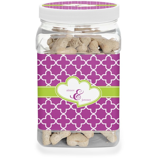 Custom Clover Dog Treat Jar (Personalized)