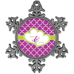 Clover Vintage Snowflake Ornament (Personalized)