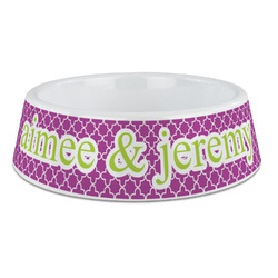Clover Plastic Dog Bowl - Large (Personalized)