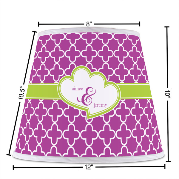 Clover Poly Film Empire Lampshade - Dimensions