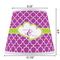 Clover Poly Film Empire Lampshade - Dimensions