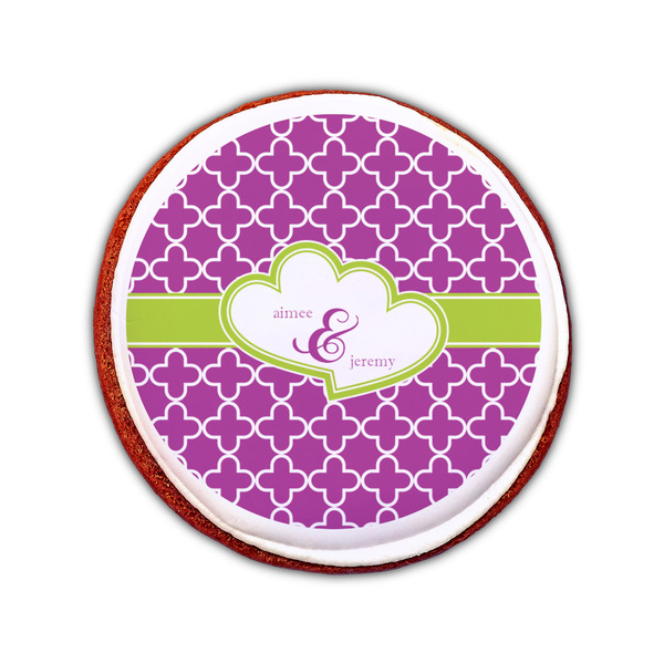 Clover Printed Icing Circle - Small - On Cookie