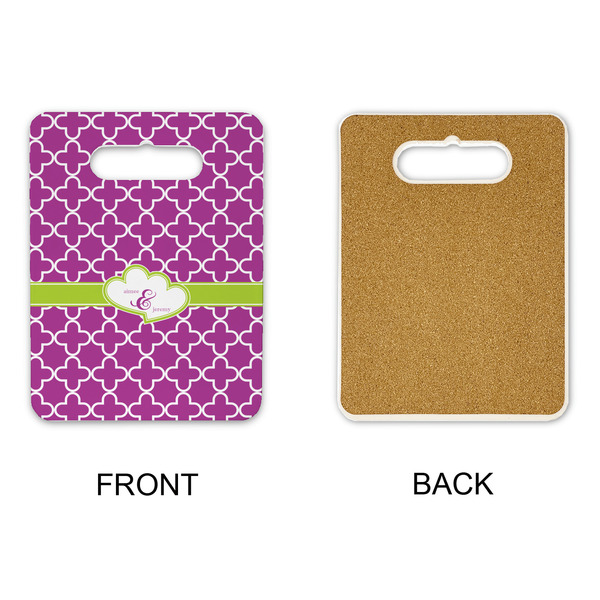 Clover Rectangle Trivet with Handle - APPROVAL