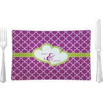 Clover Rectangular Glass Lunch / Dinner Plate - Single or Set (Personalized)