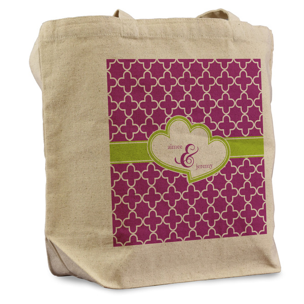 Custom Clover Reusable Cotton Grocery Bag (Personalized)