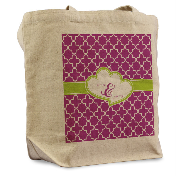 Custom Clover Reusable Cotton Grocery Bag - Single (Personalized)