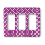 Clover Rocker Style Light Switch Cover - Three Switch