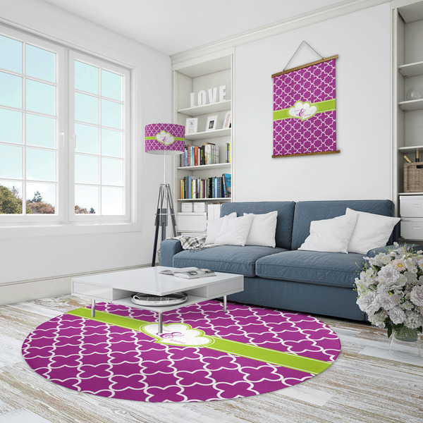 Clover Round Area Rug - IN CONTEXT