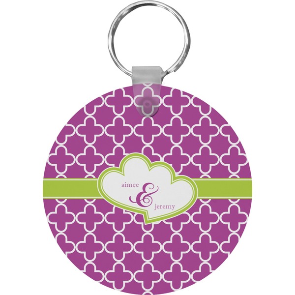 Clover Round Keychain (Personalized)