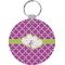 Clover Round Plastic Keychain (Personalized)
