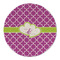 Clover Round Linen Placemats - FRONT (Double Sided)