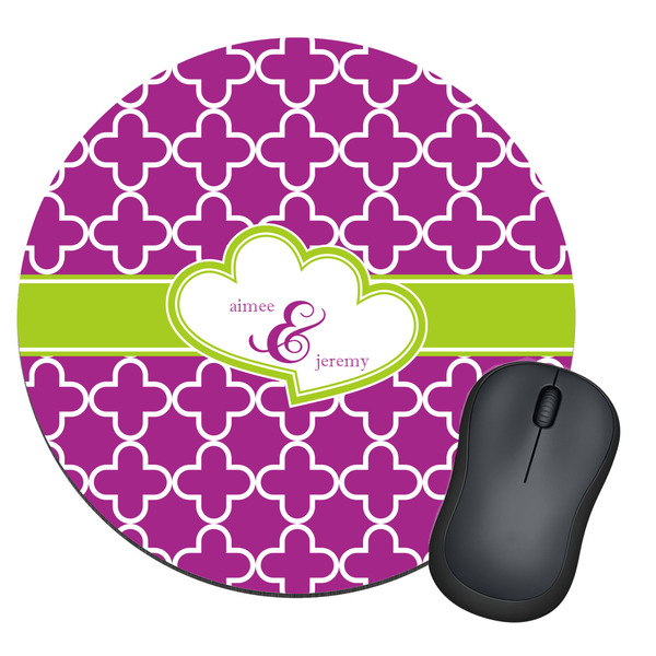 Custom Clover Round Mouse Pad (Personalized)