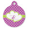 Clover Round Pet ID Tag - Large - Front