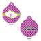 Clover Round Pet Tag - Front & Back