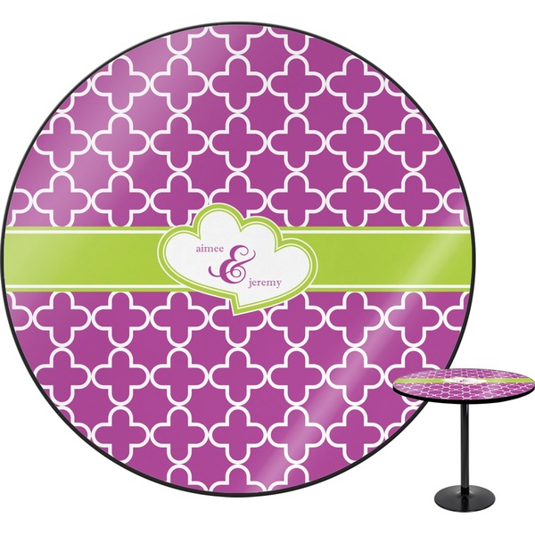 Custom Clover Round Table - 30" (Personalized)