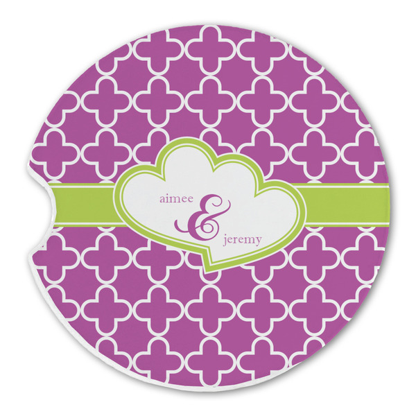 Custom Clover Sandstone Car Coaster - Single (Personalized)