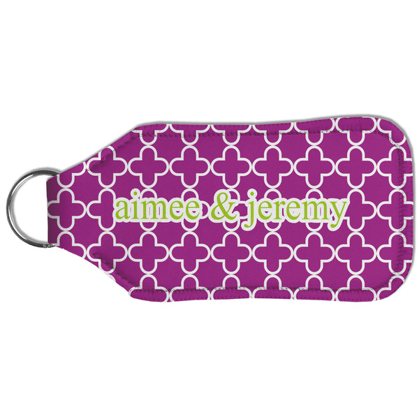 Clover Sanitizer Holder Keychain - Large (Back)