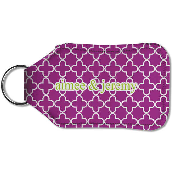 Clover Sanitizer Holder Keychain - Small (Back)