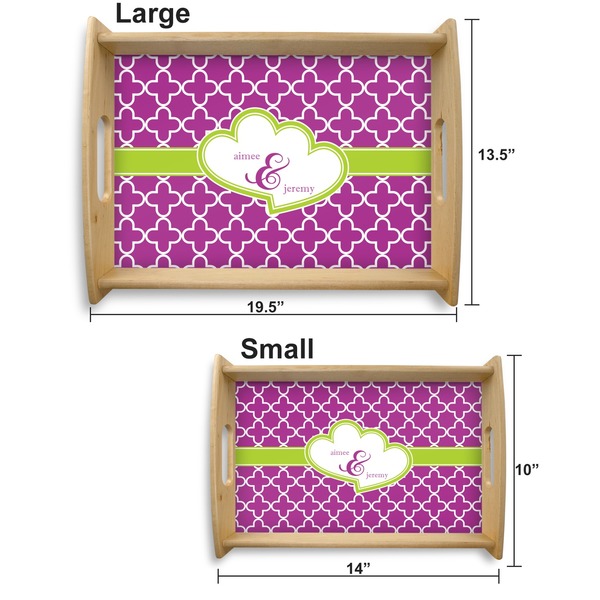 Clover Serving Tray Wood Sizes