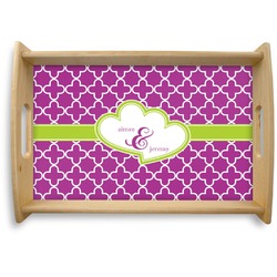 Clover Natural Wooden Tray - Small (Personalized)