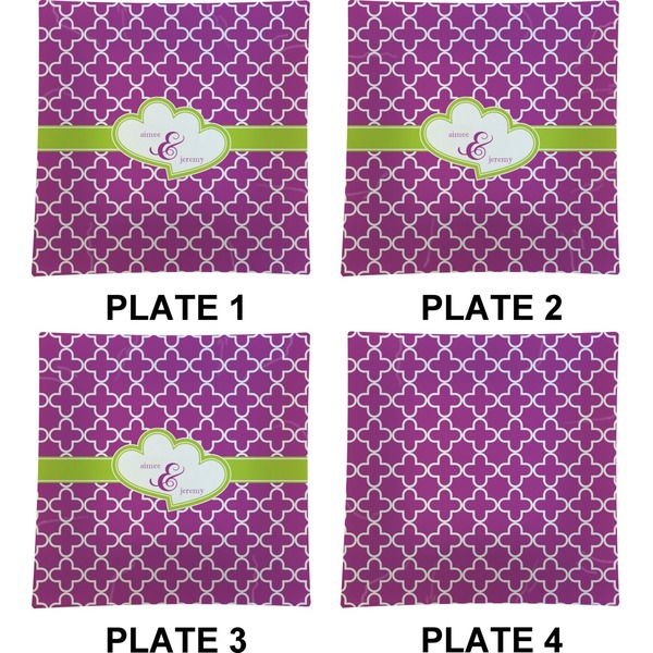Clover Set of Square Dinner Plates (Approval)