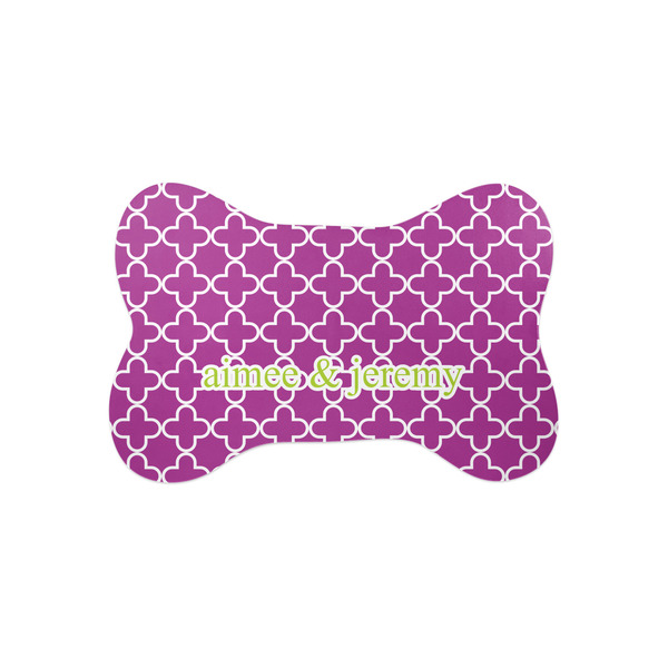 Custom Clover Bone Shaped Dog Food Mat (Small) (Personalized)