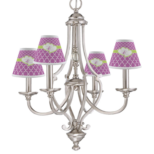 Clover Small Chandelier Shade - LIFESTYLE (on chandelier)
