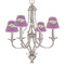 Clover Small Chandelier Shade - LIFESTYLE (on chandelier)