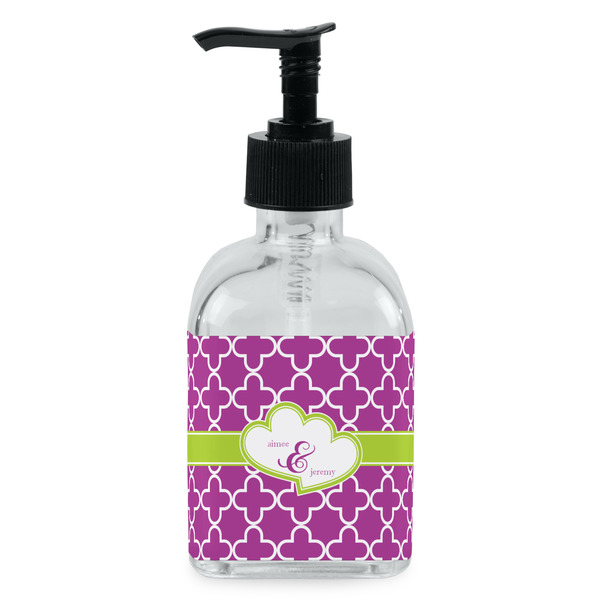 Custom Clover Glass Soap & Lotion Bottle - Single Bottle (Personalized)