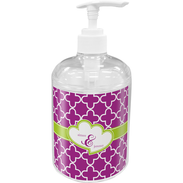 Custom Clover Acrylic Soap & Lotion Bottle (Personalized)