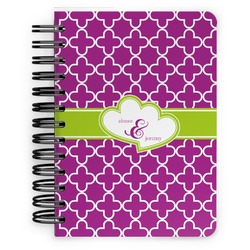 Clover Spiral Notebook - 5x7 w/ Couple's Names