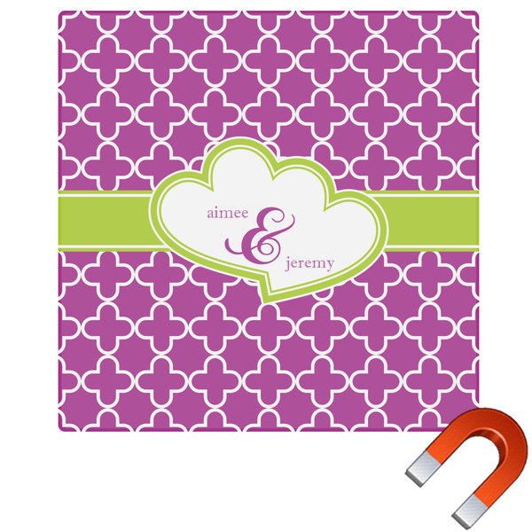 Custom Clover Square Car Magnet - 10" (Personalized)