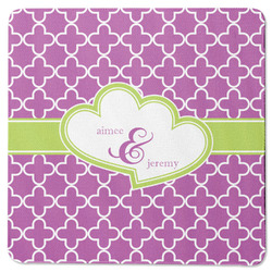 Clover Square Rubber Backed Coaster (Personalized)