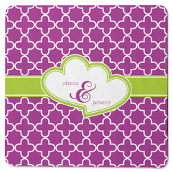 Clover Square Rubber Backed Coaster (Personalized)